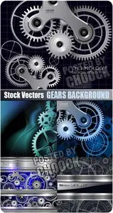 Gears background - Stock Vector