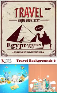 Vectors - Travel Backgrounds 6
