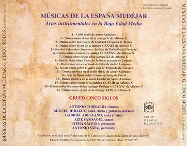 Grupo Cinco Siglos - Musicas de la Espana Mudejar (1997, Fonoruz # CDF-357)