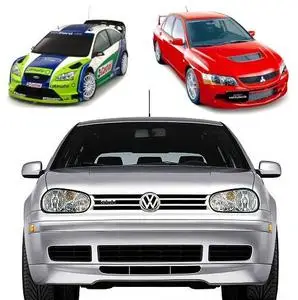 Cars in White Background Wallpapers