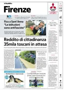 la Repubblica Firenze - 13 Aprile 2019