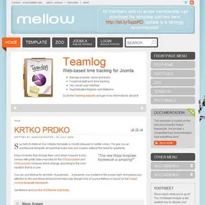 Joomla Template YooTheme Mellow 1.5.7