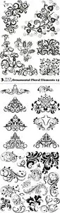 Vectors - Ornamental Floral Elements 15