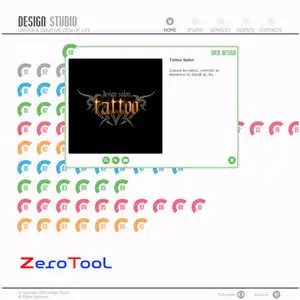 FlashMint 2262 Graphic design portfolio XML flash template