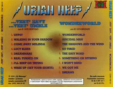 Uriah Heep - ...Very eavy ...Very umble `70 & Wonderworld `74 (1999)