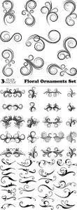 Vectors - Floral Ornaments Set