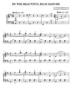 By The Beautiful Blue Danube - Johann Strauss Jr. (Easy Piano)