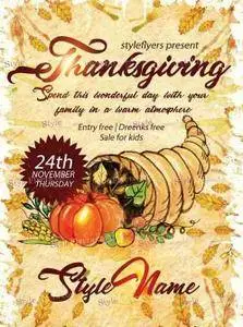 Thanksgiving V11 PSD Flyer Template