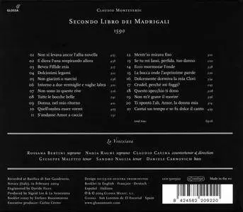 La Venexiana - Monteverdi: Secondo Libro dei Madrigali, 1590 (2004)