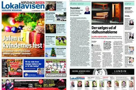 Lokalavisen Vanløse Søndagsavisen – 15. december 2017