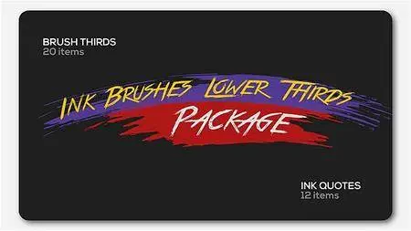 Ink Brushes Lower Thirds Package - Project for After Effects (VideoHive)