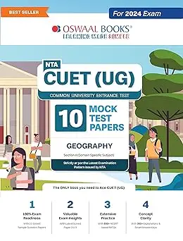 NTA CUET (UG) 10 Mock Test Sample Question Papers Geography  Ed 3