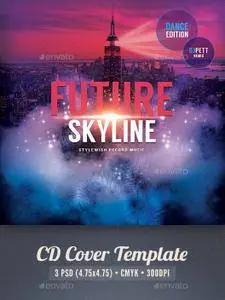 GraphicRiver - Future Skyline CD Cover Artwork