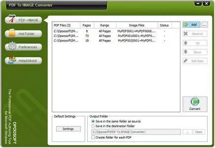 OpooSoft PDF To Image Converter 7.3