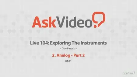 Ask Video - Live 9 104: Exploring The Instruments (2013)