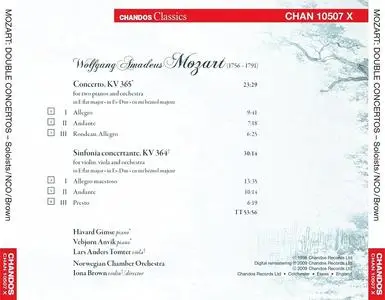 Iona Brown, Norwegian Chamber Orchestra - Wolfgang Amadeus Mozart: Sinfonia concertante; Concerto for two pianos (2009)