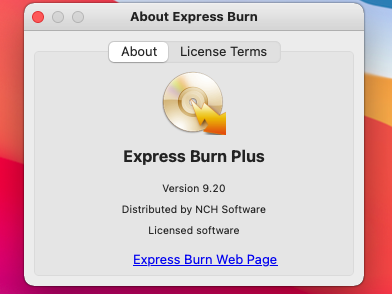 Express Burn Plus 9.20 macOS