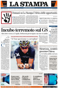 La Stampa 4 Luglio 2009 (Edizione di Cuneo ed Internazionale)