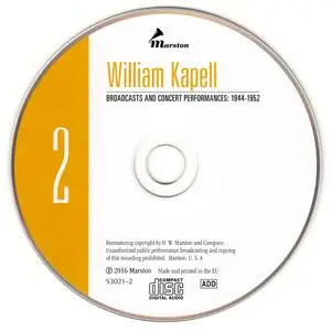 William Kapell - Broadcasts and Concert Performances 1944-1952 (2016) {3CD Set Marston 53021-2}