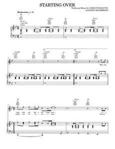 Starting Over - Chris Stapleton (Piano-Vocal-Guitar)