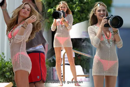 Candice Swanepoel - Bikini Shooting for Victoria's Secret Coral Gables September 11, 2012