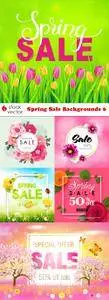 Vectors - Spring Sale Backgrounds 6