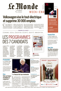 Le Monde du Samedi 19 Novembre 2016