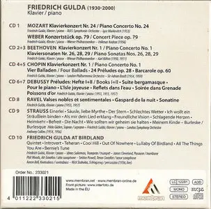 Friedrich Gulda - Genie und Rebell (Genius and Rebel) (2010) 10 CD Box Set