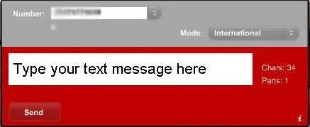 SMS Yahoo Widget  (send unlimited sms messages for free everywhere)