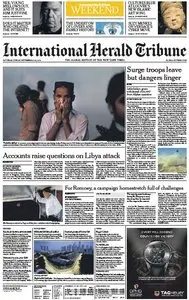 International Herald Tribune from Saturday, 22. September 2012