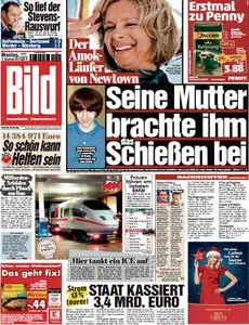 Bild Zeitung vom 17 Dezember 2012