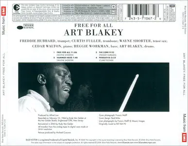 Art Blakey & The Jazz Messengers - Free For All (1964) [RVG Edition, 2004] Repost