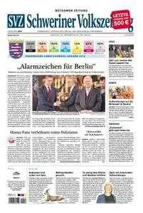 Schweriner Volkszeitung Bützower Zeitung - 29. Oktober 2018