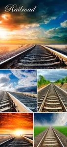 Stock Photo - Railroad, railway
