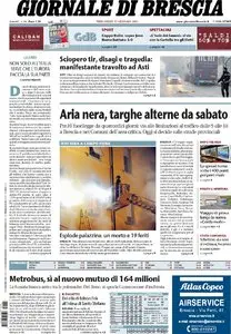 IL GIORNALE DI BRESCIA 25 GENNAIO 2012
