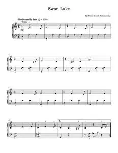 Swan Lake, Op. 20 (Waltz) - Pyotr Il'yich Tchaikovsky (Easy Piano)