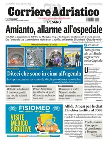 Corriere Adriatico Pesaro - 15 Ottobre 2025