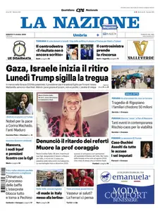 La Nazione Umbria Terni - 11 Ottobre 2025