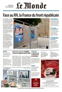 Le Monde du Jeudi 4 Juillet 2024