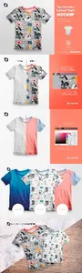 Top view Boy's Summer Tshirt Mockup 4737638