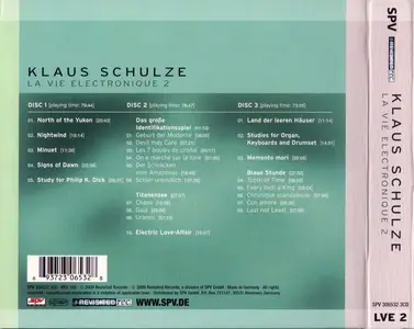 Klaus Schulze - La Vie Electronique 2 (2009) 3CD Box Set