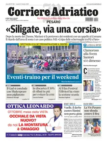 Corriere Adriatico Pesaro - 27 Ottobre 2025