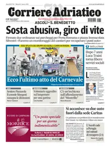 Corriere Adriatico Ascoli - 4 Marzo 2025