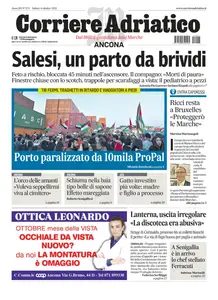 Corriere Adriatico Ancona - 4 Ottobre 2025