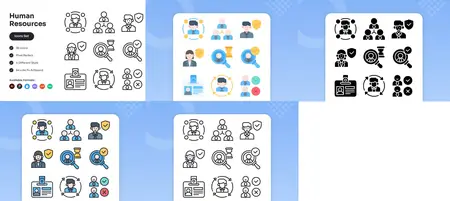 EE - Human Resources Icons Set MKERH7E