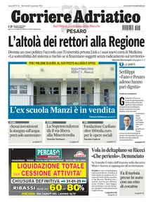 Corriere Adriatico Pesaro - 15 Gennaio 2025