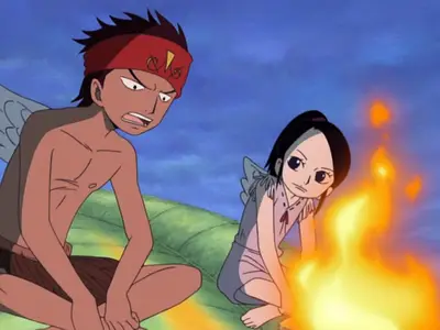 One Piece (1999 S09E34 Ultimate Test of the Ordeal of Iron! The White Barbed Death Match!! ZOIO