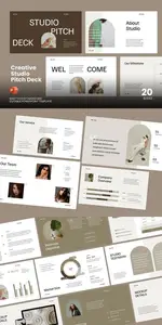 Creative Studio Pitch Deck - Powerpoint Template