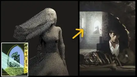 Blender, Creating Realistic Horror Scene + 37 Stone Assets