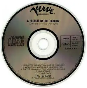 Tal Farlow - A Recital By Tal Farlow (1955) {Verve Japan, Early Press, J28J 25111 rel 1988}